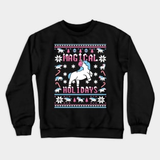 Funny Unicorn Lover Ugly Christmas Sweater Crewneck Sweatshirt